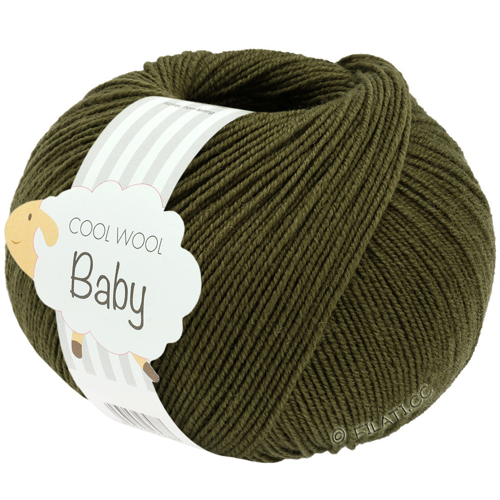 Lana Grossa COOL WOOL Baby Uni/Print 50g | 349-skogsgrön