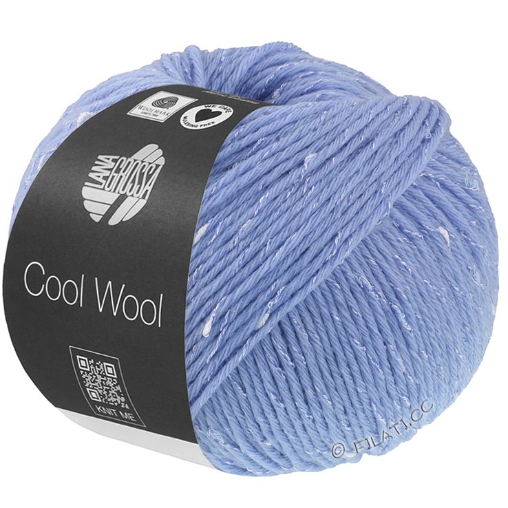 Lana Grossa COOL WOOL Big Dots | 101-ljus blå