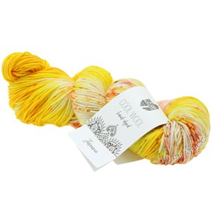 Lana Grossa COOL WOOL  Hand-dyed | 108-gul/kräm/fuchsia/oliv