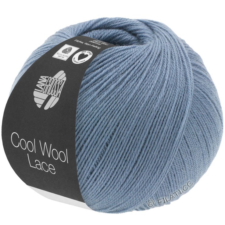 Lana Grossa COOL WOOL Lace | 02-duvblå