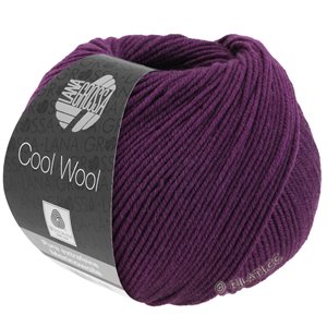 Lana Grossa COOL WOOL   Uni/Melange/Neon | 2023-mörk violett