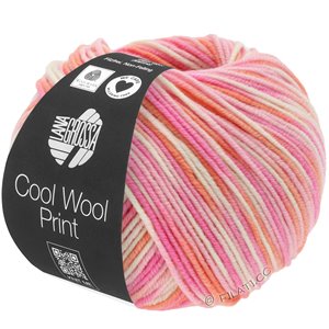 Lana Grossa COOL WOOL  Print | 726-rosa/pink/korall/ecru