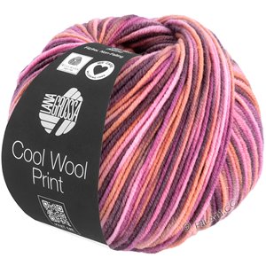 Lana Grossa COOL WOOL  Print | 830-rosa/rost/mauve/björnbär