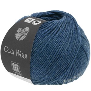 Lana Grossa COOL WOOL Mélange (We Care) | 1490-mörk blå melerad