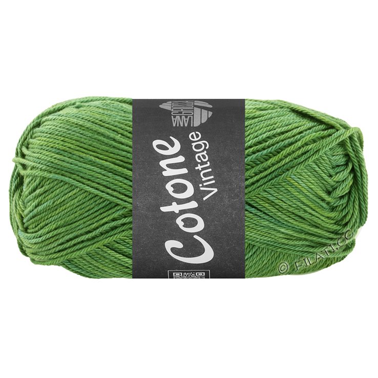 Lana Grossa COTONE Vintage | 261-grön/ljus grön/gul melerad