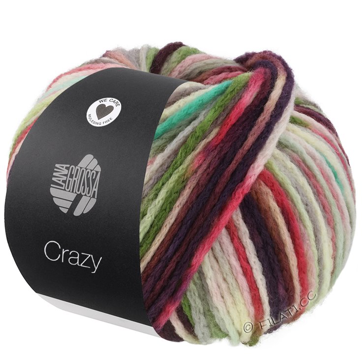 Lana Grossa CRAZY | 01-rosa/mint/turkos/högrön
