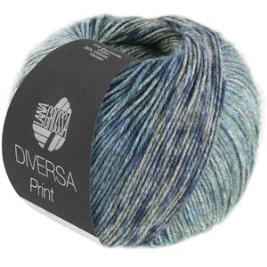 Lana Grossa DIVERSA PRINT | 105-gråblå/stengrå/antracit/jeans/nattblå