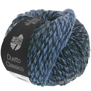 Lana Grossa DUETTO CLASSICO | 11-mörk jeans/gråblå/svartblå