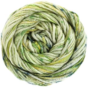 Lana Grossa ECCO Print | 103-mjuk grön/ljus grön/gulgrön/mossgrön/ljus orange