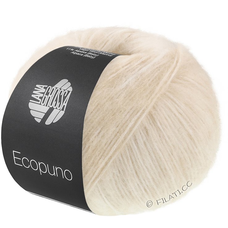 Lana Grossa ECOPUNO Sfumato | 701-råvit/beige