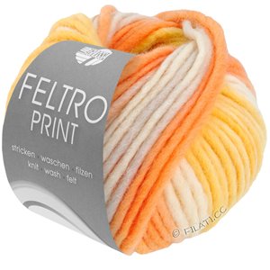 Lana Grossa FELTRO Print | 1300-natur/gul/apricot/ljus grå