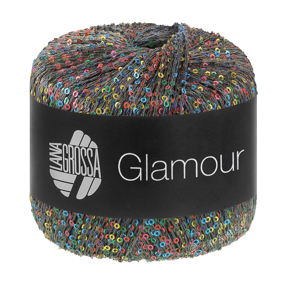 Lana Grossa GLAMOUR | 107-mörk blå/mörk grå