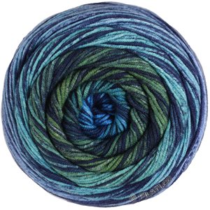 Lana Grossa  | 224-antracit/mint/grågrön/mintgrön/ljus blå