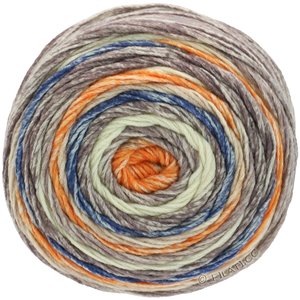 Lana Grossa GOMITOLO MEILENWEIT | 4020-brun/gråblå/orange/ecru/beige