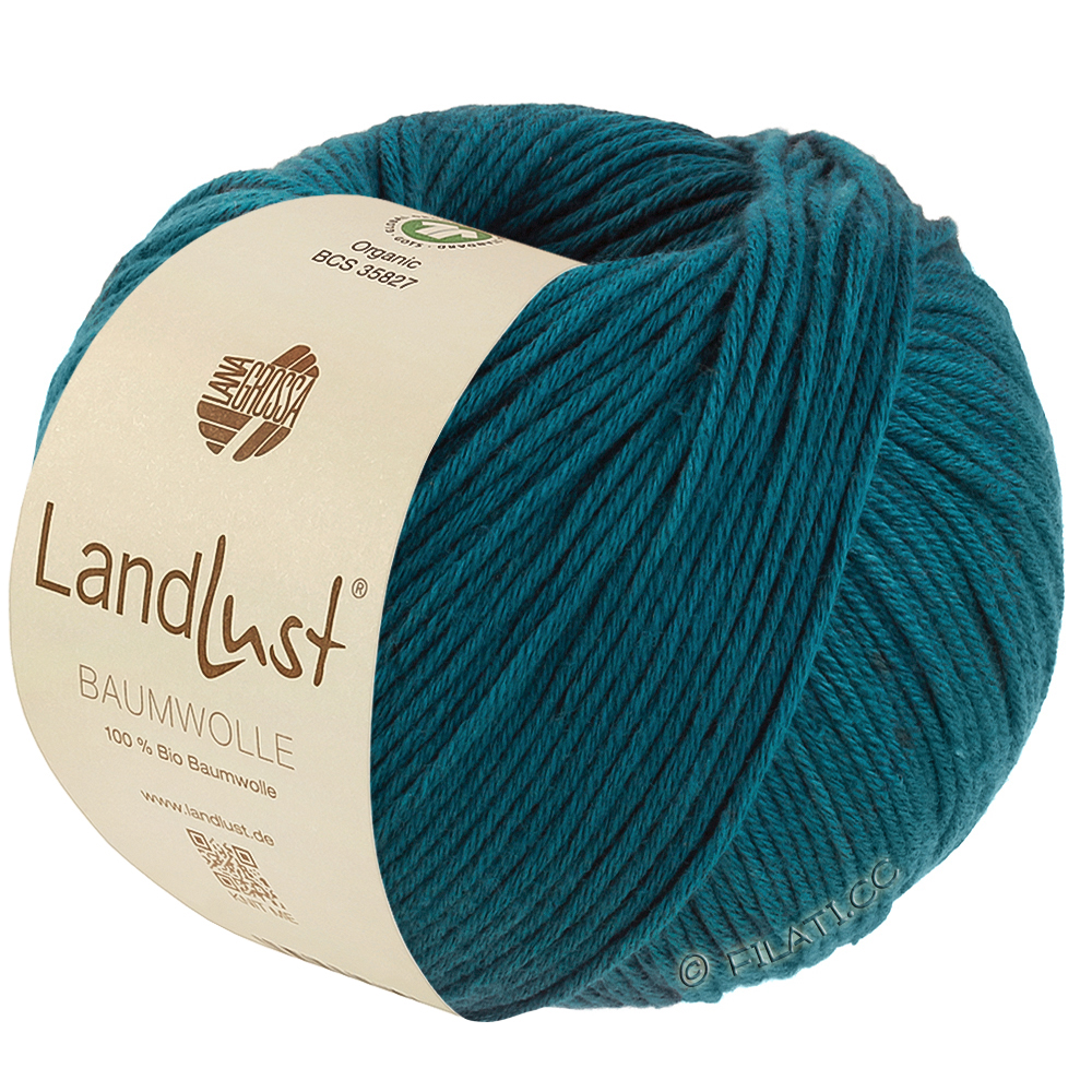 Lana Grossa LANDLUST BAUMWOLLE (GOTS) | 39-petrolgrön