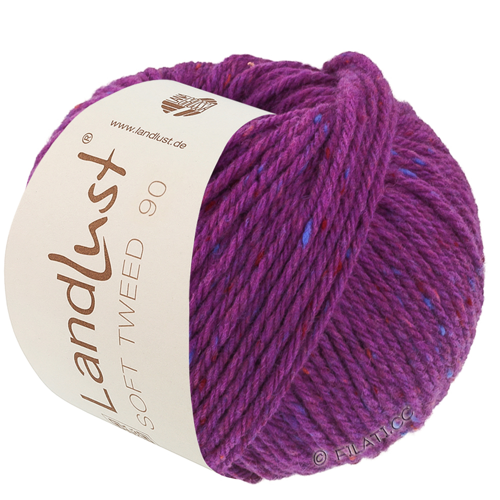 Lana Grossa LANDLUST Soft Tweed 90 | 33-violett melerad
