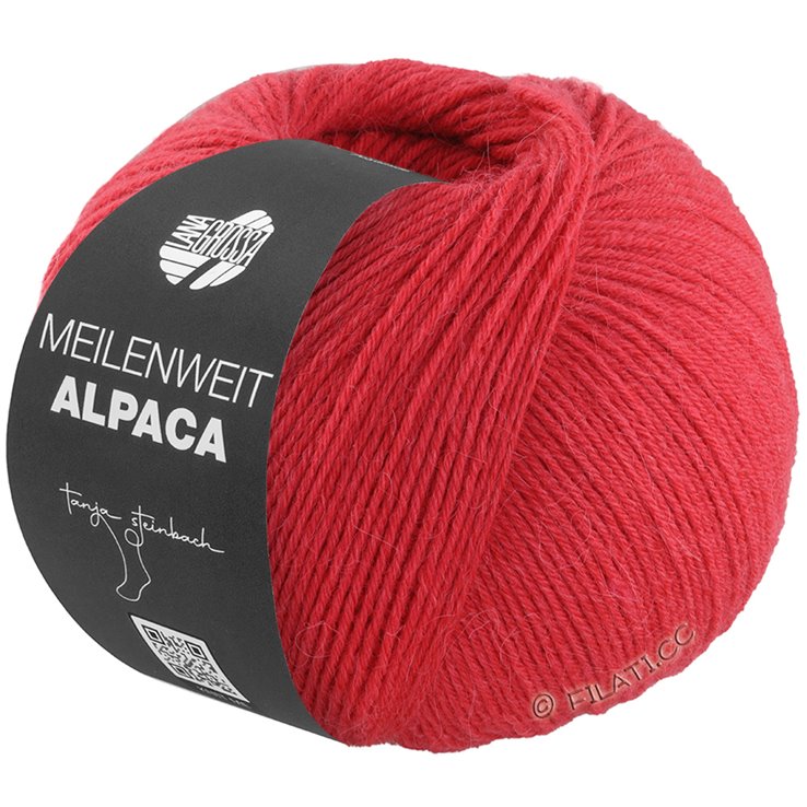Lana Grossa MEILENWEIT 6-FACH 150g Alpaca | 1003-röd