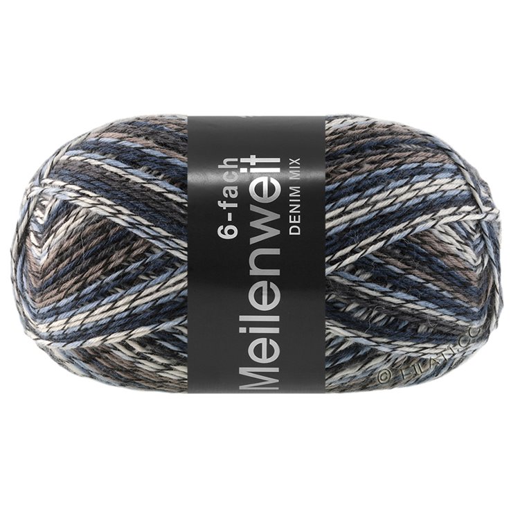 Lana Grossa MEILENWEIT 6-FACH 150g DENIM MIX | 9642-