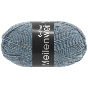 Lana Grossa MEILENWEIT 6-FACH 150g Mouliné/Print/Tweed | 9227-jeansblå melerad