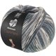 Lana Grossa MEILENWEIT 100g Cashmere Pista | 143-stålgrå/mörk grå/ljus grå/musgrå/pastellblå randigt