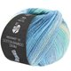 Lana Grossa MEILENWEIT 100g Cotton Bamboo Denim | 3312-ljus turkos/silvergrå/himmelblå/ljus blå/jeans