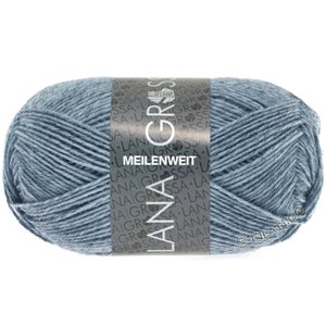 Lana Grossa MEILENWEIT 50g | 1302-jeans/grå melerad