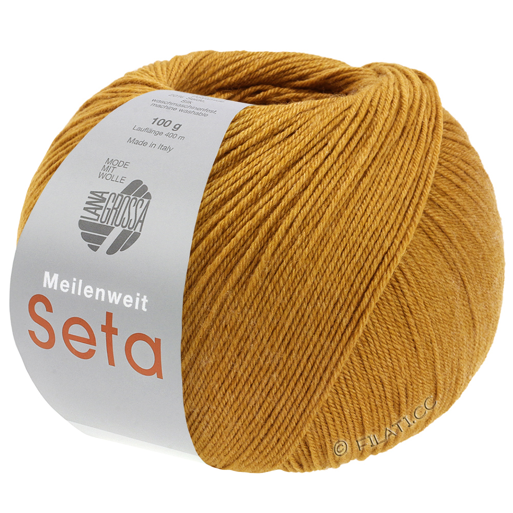 Lana Grossa MEILENWEIT 100g Seta | 63-honungsgul