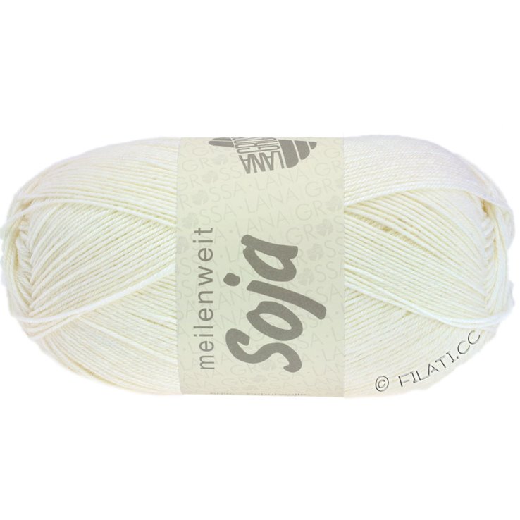 Lana Grossa MEILENWEIT 100g Soja | 01-vit