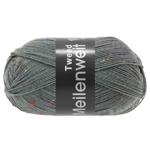 Lana Grossa MEILENWEIT 100g Tweed | 160-mörk grå