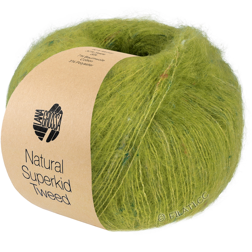 Lana Grossa NATURAL SUPERKID TWEED | 645-kiwigrön