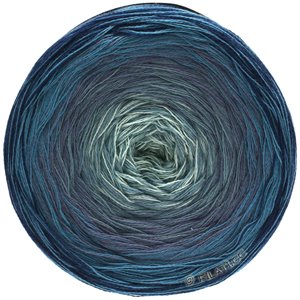 Lana Grossa SHADES OF COTTON | 106-marin/mörk blå/duvblå/blågrå/vitgrå