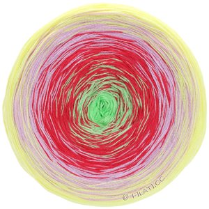 Lana Grossa SHADES OF COTTON | 115-gul/rosa/röd/ljus grön