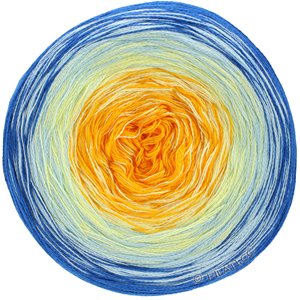 Lana Grossa SHADES OF COTTON | 125-gråblå/ljus blå/ljus grå/vanilj/äggulagul