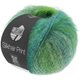 Lana Grossa SILKHAIR PRINT | 410-ljus grön/grågrön/turkos/petrol