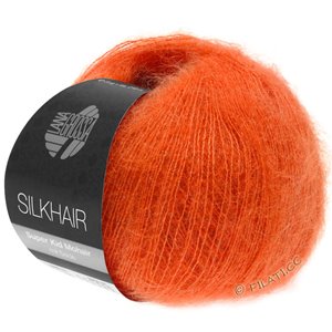 Lana Grossa SILKHAIR  Uni/Melange | 136-mörk orange