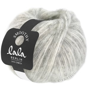 Lana Grossa SMOOTHY (lala BERLIN) | 09-råvit/ljus grå