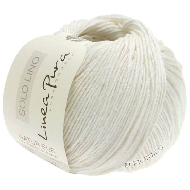 Lana Grossa SOLO LINO (Linea Pura) | 01-vit