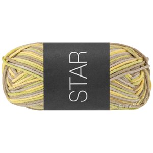 Lana Grossa STAR Print | 356-ljus gul/gulgrön/vitgrön/khaki