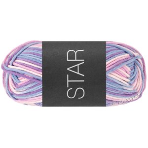 Lana Grossa STAR Print | 360-mjuk rosa/violblå/violett/syren