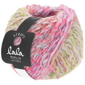 Lana Grossa STRIPY (lala BERLIN) | 10-rosa/lindgrön/beige/natur/syren/ljus grå
