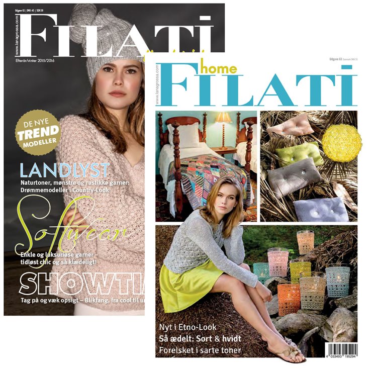 FILATI Håndstrik No. 61 + FILATI Home No. 63 (DK) från Lana Grossa