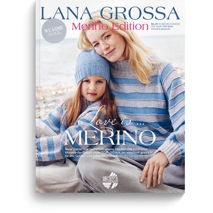 Merino Edition No. 4 - Magasin (DE) + Beskrivningar (NO) från Lana Grossa