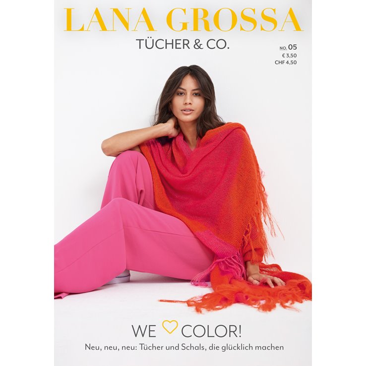 Tücher & Co. No. 5 - Magasin (DE) + Beskrivningar (DK) från Lana Grossa