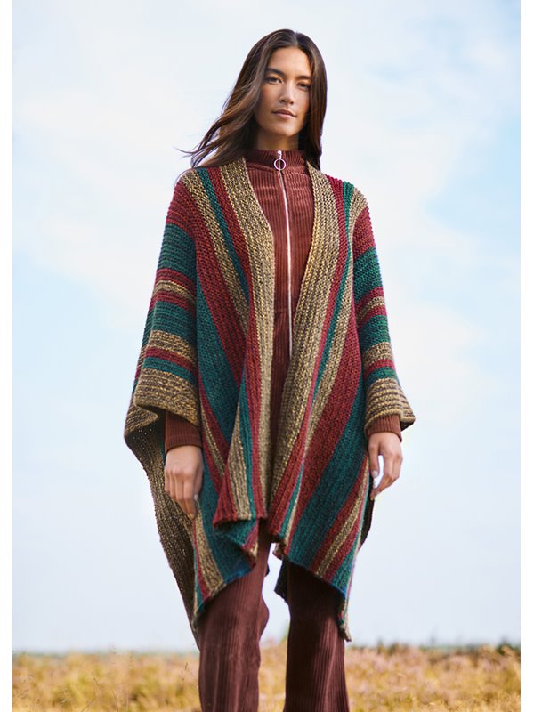 Lana Grossa PONCHO Duetto Classico - Stickmönster (SE)