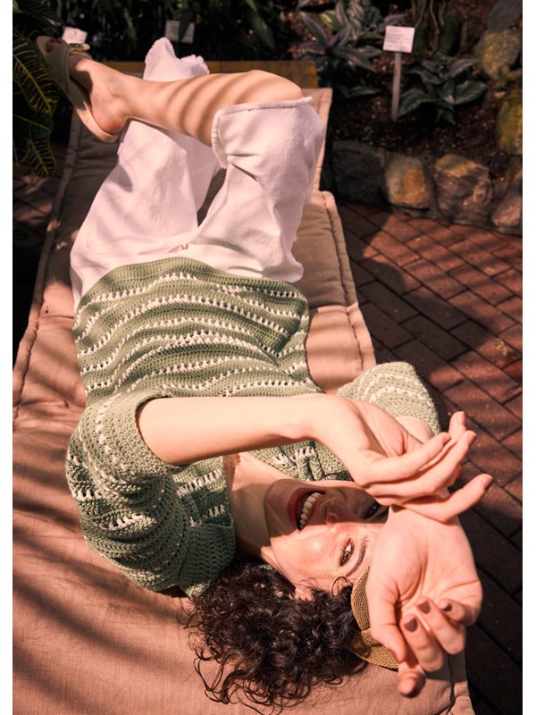 Lana Grossa VIRKAD PULLOVER Brigitte No. 4 - Virkmönster (SE)