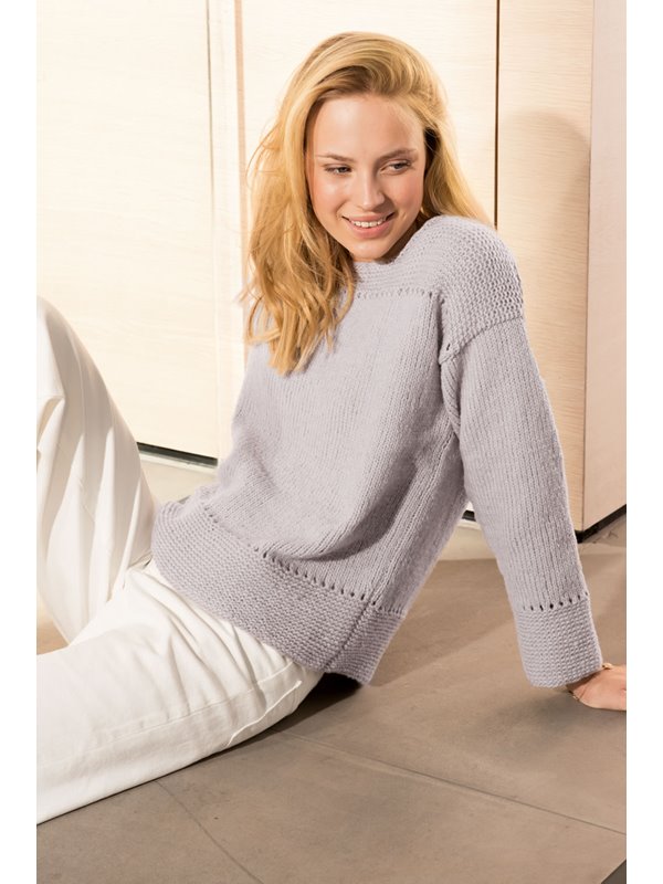 Lana Grossa PULLOVER Cool Wool Big - Stickmönster (DK)