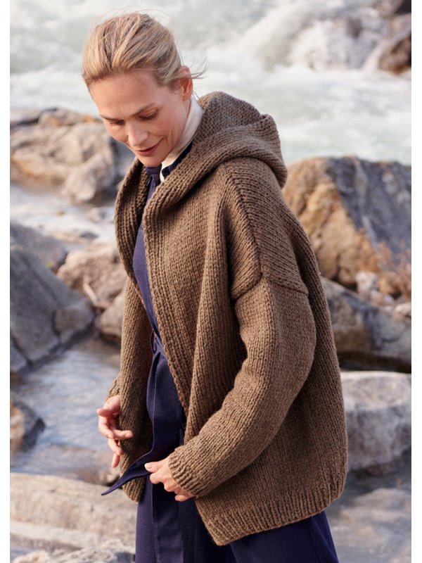 Lana Grossa HUVJACKA Alta Moda Alpaca - Stickmönster (SE)