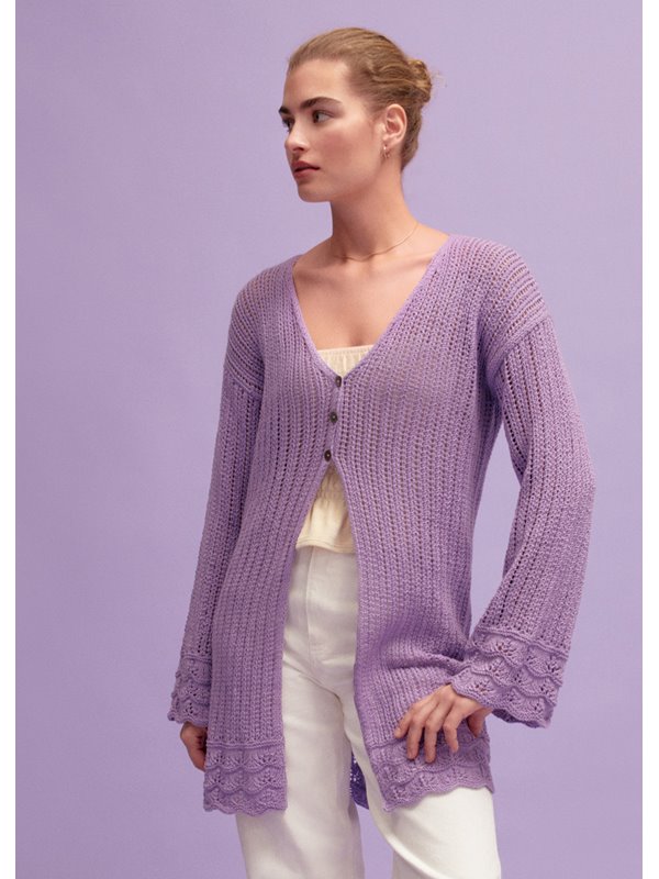 Lana Grossa CARDIGAN Cotton Wool - Stickmönster (SE)