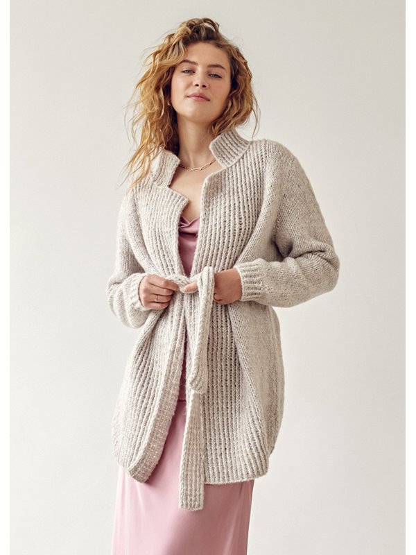 Lana Grossa CARDIGAN Ecopuno Chunky - Stickmönster (SE)