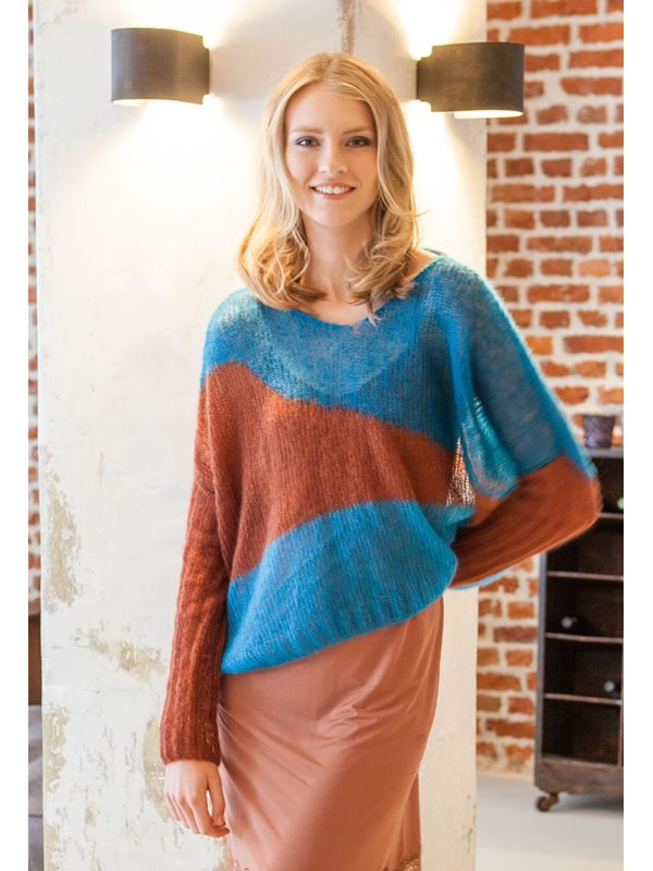 Lana Grossa MOHAIRPULLI IN FARBFLÄCHEN Silkhair - German Edition